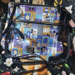 Dooney & Bourke Mickey Mouse Crossbody Bag - Blue and Gold